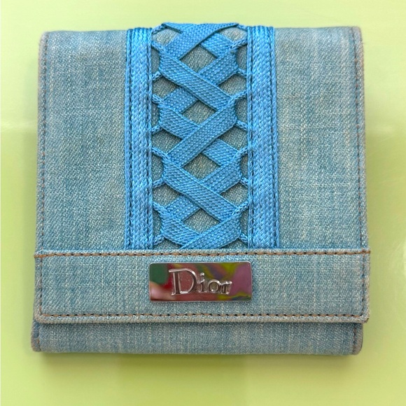 Dior Handbags - Dior Denim Corset wallet John Galliano with Dior pouch and COA